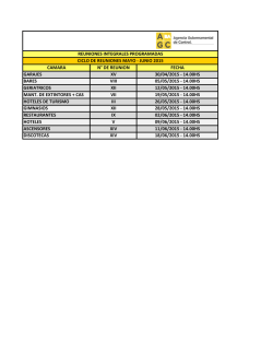 CAMARA N° DE REUNION FECHA GARAJES XV 30/04/2015