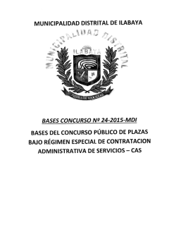municipalidad distrital de ilabaya bases concurso n9 24-2015-mdi