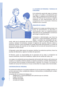 FORTALECIMIENTO DE LAS JUNTAS DE SANEAMIENTO. PARTE