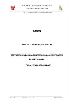 proceso cas nº 39-2015-g.r.caj - Gobierno Regional de Cajamarca