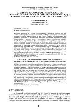 Paper 01. El estudio de casos