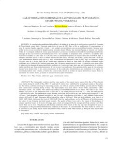 2012.Gregorio Mart��nez et al. CARACTERIZACI��N AMBIENTAL DE LA ENSENADA DE PLAYA GRANDE,