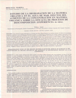 Degradacion Materia Org��nica