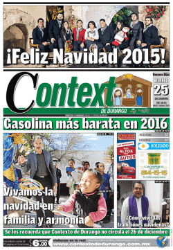 im&aacute;genes 2015 - Contexto de Durango