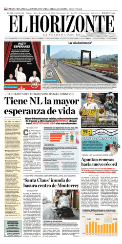 Tiene NL la mayor esperanza de vida