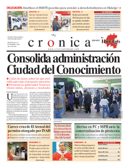 miercoles 23 - La Crónica de Hoy en Hidalgo
