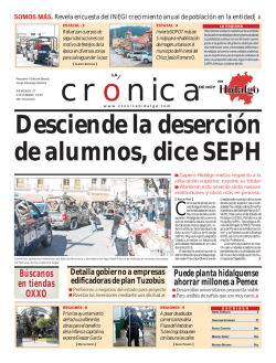 diciembre 27 - La Crónica de Hoy en Hidalgo