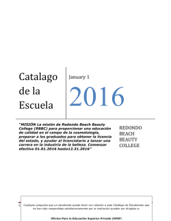 Catalago de la Escuela