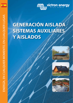 generación aislada sistemas auxiliares y aislados