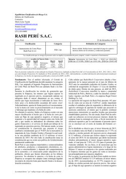 RASH PERÚ S.A.C.