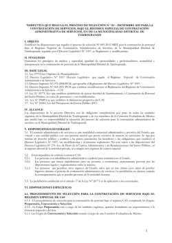 directiva cas n° 005-2015 - Municipalidad Distrital de Tambogrande