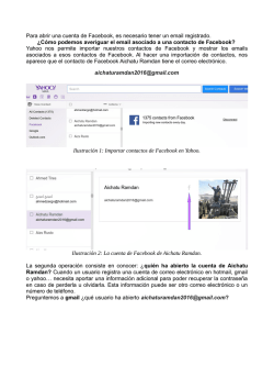 Para abrir una cuenta de Facebook, es necesario tener un email