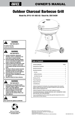 Outdoor Charcoal Barbecue Grill