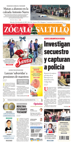 Matan a alumno en la calzada Antonio Narro Lanzan