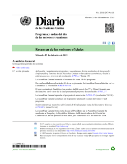 Diario de las Naciones Unidas
