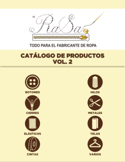 CATÁLOGO DE PRODUCTOS VOL. 2