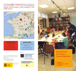 Agrupaciones de lengua y cultura españolas (2015)