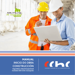 y temas preventivos - Cámara Chilena de la Construcción