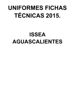 UNIFORMES FICHAS TÉCNICAS 2015.