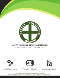 catálogo 2015 - 2016 - Safety Solutions Mexico