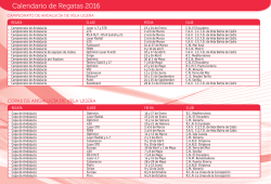 Calendario de Regatas 2016 - Federación Andaluza de Vela