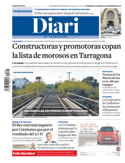 Constructoras y promotoras copan la lista de morosos en Tarragona