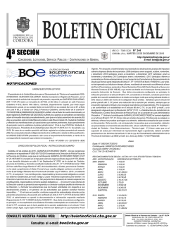 4º Sección: Licitaciones, Contrataciones, Notificaciones y Otras