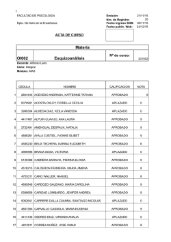 Materia OI002 Esquizoanálisis