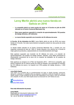 Más información - Leroy Merlin España
