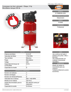Compresor de Aire Lubricado 1 Etapa, 5 Hp Monofásico tanque 235
