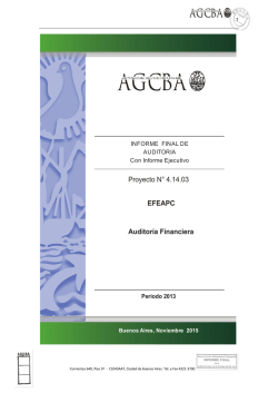 Informe Final Nº 1581 - EFEAPC - Auditoría General de la Ciudad