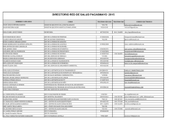 Directorio de Funcionarios y EE.SS, de la Red de Pacasmayo