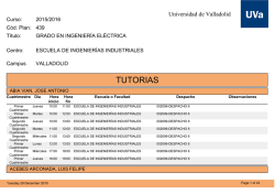 TUTORIAS - Universidad de Valladolid