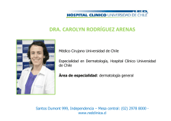 dra. carolyn rodríguez arenas - Hospital Clínico Universidad de Chile
