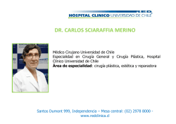dr. carlos sciaraffia merino - Hospital Clínico Universidad de Chile