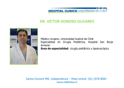 dr. víctor donoso olivares - Hospital Clínico Universidad de Chile