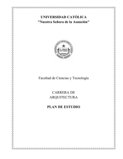 Carrera de Arquitectura