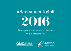 Calendario Saneamiento 2016