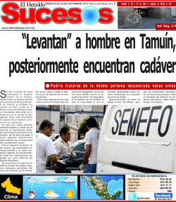 SUPLEMENTO 01 al 15 Agosto