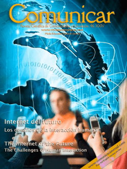 Internet del Futuro - Revista Comunicar
