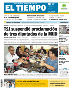 TSJ suspendi&oacute; proclamaci&oacute;n de tres diputados de la MUD