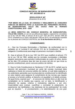 RESOLUCION PERSONERIA - Concejo Distrital de Buenaventura