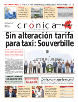 sabado 2 de enero - La Crónica de Hoy en Hidalgo