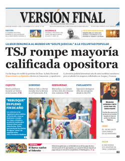 TSJ rompe mayoría calificada opositora