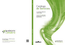Cat&aacute;logo de Servicios