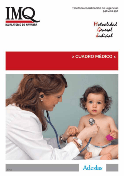 Cuadro medico Adeslas MUGEJU NAVARRA