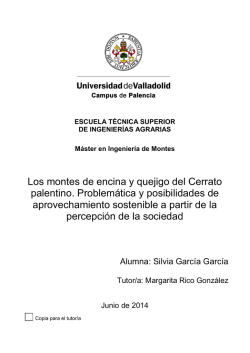 los montes de encina y quejigo del cerrato palentino