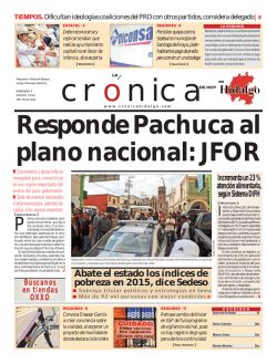enero 3 - La Crónica de Hoy en Hidalgo
