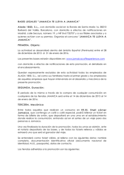 BASES LEGALES “JAMAICA TE LLEVA A JAMAICA” Alada 1850