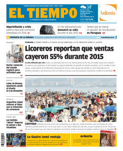 Licoreros reportan que ventas cayeron 55% durante 2015